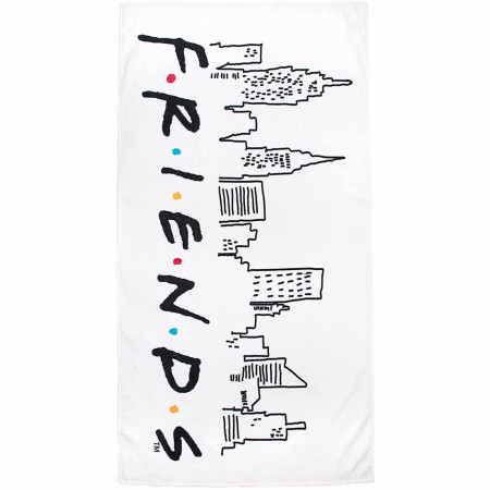 Friends Cityscape Logo Large Beach Towel
